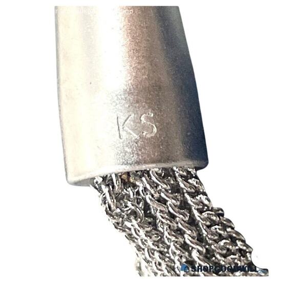 Kendra Scott Phara Fringe Necklace – Silver Wrap Style NWT Wester - Picture 4 of 5